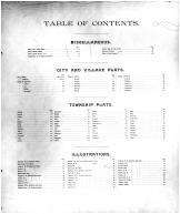 Table of Contents, Cass County 1893 Microfilm